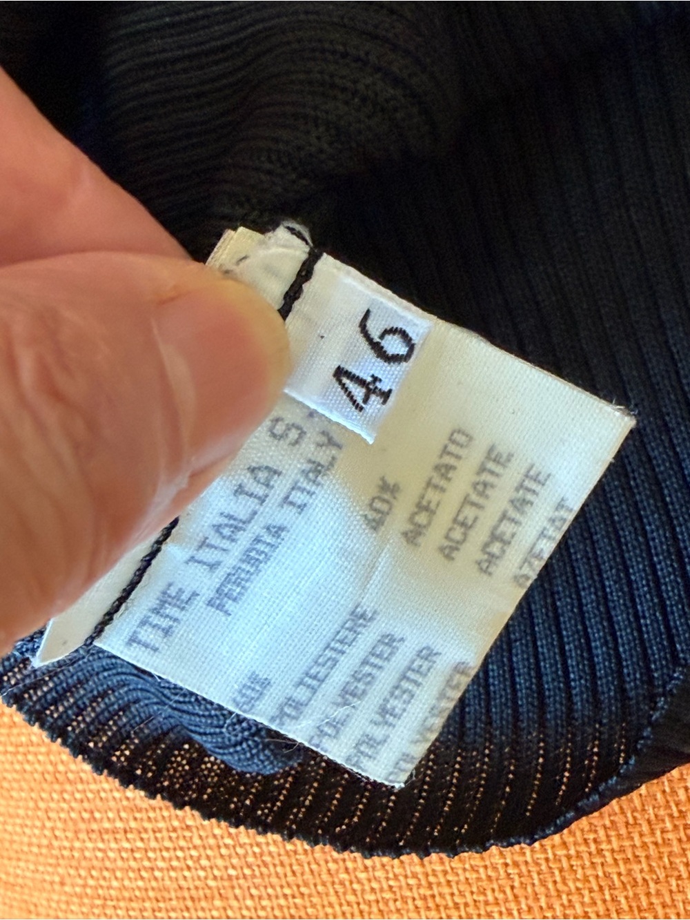 Vintage Navy Polka Dot Halter Top - Picture 5 of 8